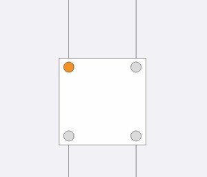 Držák AIR1120 pro svislé uchycení tabulek (1 ks)