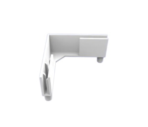 Bílá kartonová noha stojanu 100ks