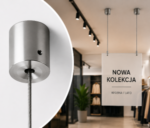 Stropní úchyt pro ocelové lanko AIR1101T – 1 ks
