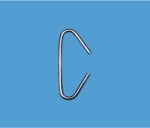 Kovový háček typu C115 (100 ks)