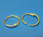 Kovové zlaté kroužky (100 ks)
