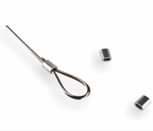 Hliníková spojka pro lanka o průměru 1 až 2 mm CC02 (1 ks)