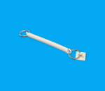 Bezpečnostní pružinka proti krádeži, bílá barva B-SAFE/SP/W/122-1