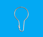 Plastový háček 332M (100 ks)